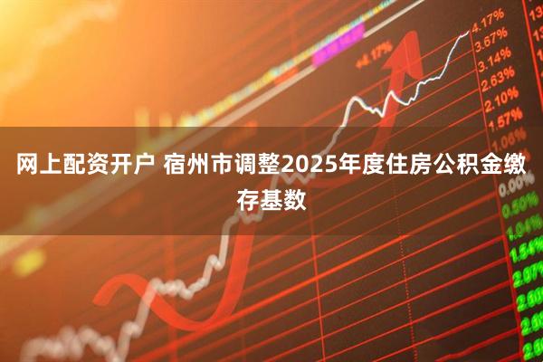 网上配资开户 宿州市调整2025年度住房公积金缴存基数